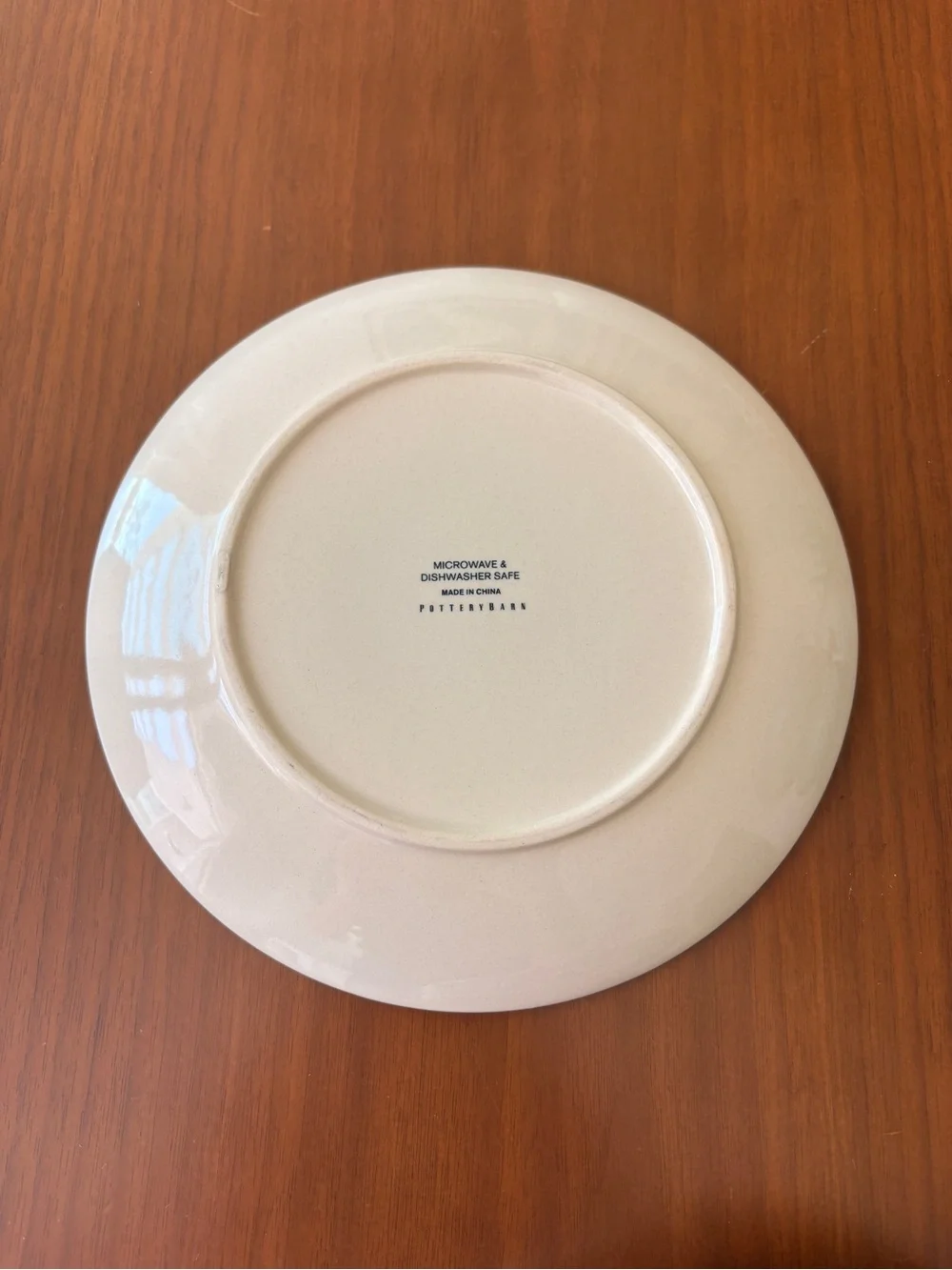 Pottery Barn Coastal Shell Ceramic Plate in Light Blue Set of 4